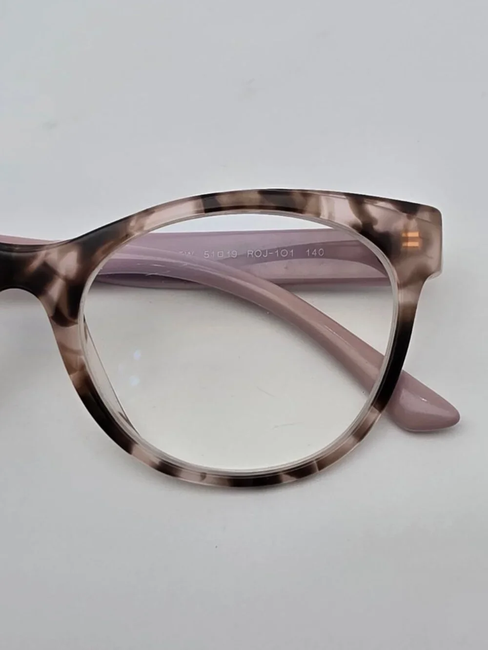 Prada VPR 05W ROJ-1O1 Pink Tortoise Cat Eye Eyeglasses Frame Italy 51-19-140